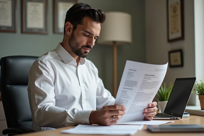 Candidat construisant un parcours professionnel cohérent pour l'entretien oral du concours CPE